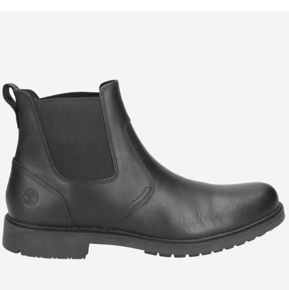 Timberland Mid‎ Chelsea Boot Men's Black Leather Size 11 And 1/2 - Picture 1 of 13